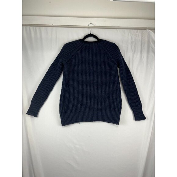 Aritzia Wilfred Free Cardigan Womens Wool-Alpaca-Blend Blue Shaker Knit - Picture 9 of 14